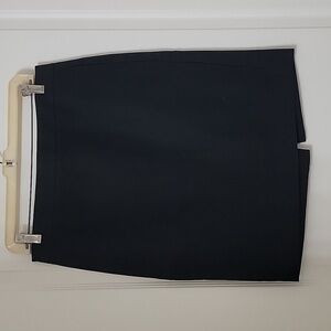 J. by J. Crew, Size 6 Black 100% Cotton Midi Skirt,  Gently Used Condition